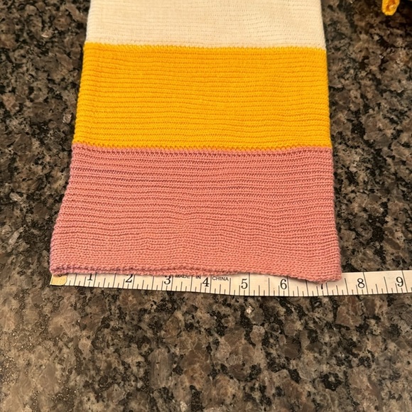 Awoo stripped ribbed cropped turtleneck NWT M - Picture 10 of 10